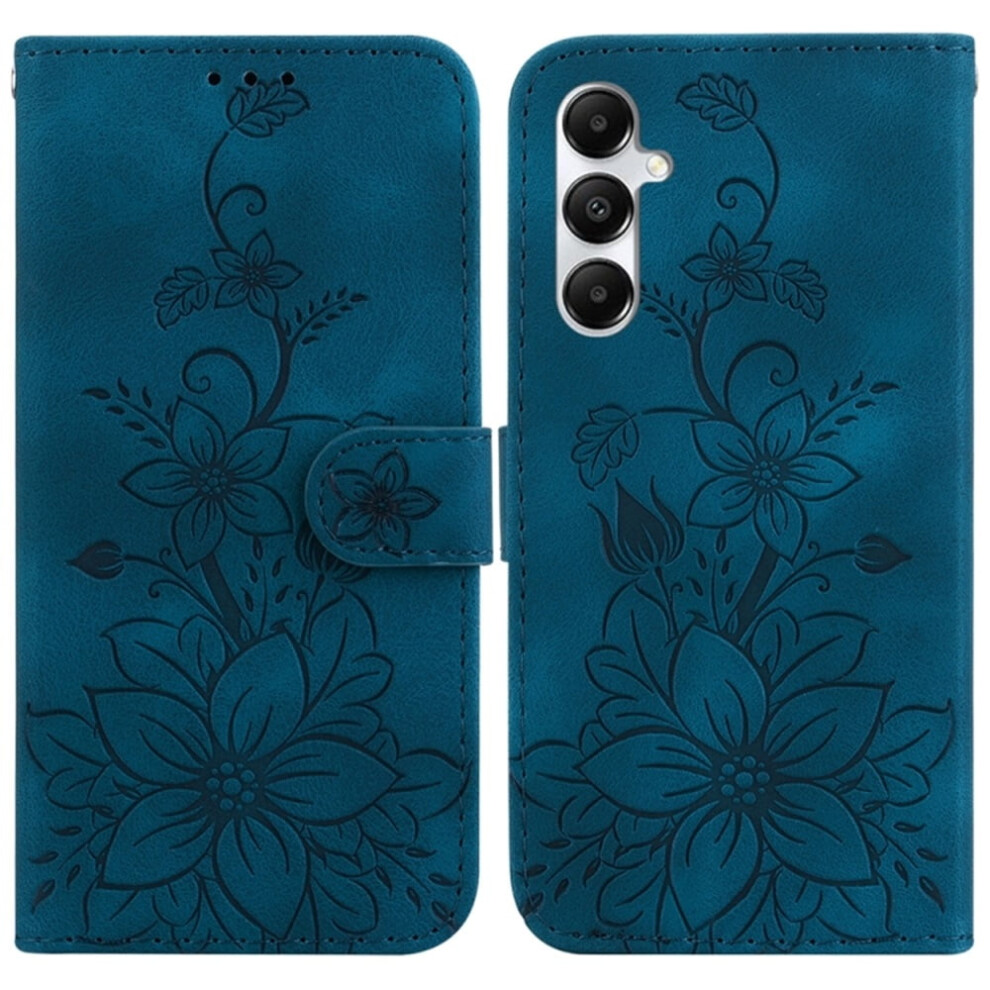 Pu Leather Flip Wallet Case With Magnetic Closure & Card Slots, Compatible With Samsung Galaxy A15 4G/5G 6.5" Blue 9152228569096