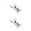 2Sets Silver Metal Gate Lock with Automatic Latch for Fence Door 10