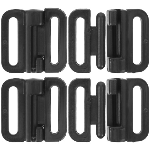 100Sets Black Bra Front Closing Clasps with Stable Design for Underwear
