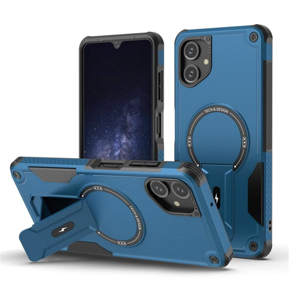 Samsung Galaxy A06 4G/5G Case Â Magsafe Compatible, Military-Grade Shockproof Tpu With Built-In Stand, Blue 9152228569331