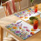Frühlingshafte Tischsets mit Aquarell-Blumenmuster, 12 Stück 4