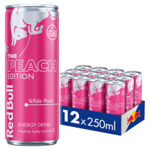 Red Bull Energy Drink Peach 12 x 250ml (Pack of 1)