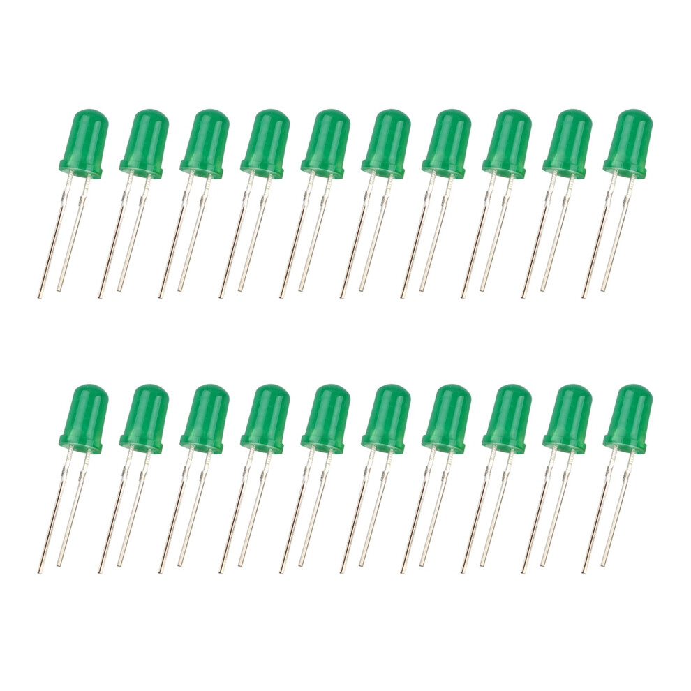 20Pcs Led Light Diodes For Science Projects, Electric Experiments And Commercial, Colorful Led Emitting Diode Light Set 9152228572805