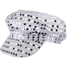 Glitter Sequin Hat 70s Disco Adult Hat Bling Hats Retro Caps Newsboy Cap Beret Birthday Party Accessory