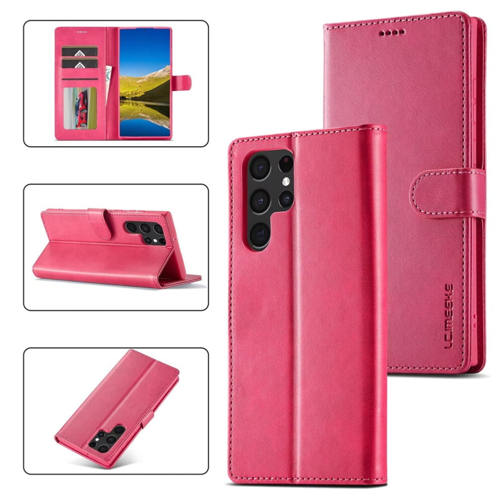 Lc.imeeke Leather Case For Compatible With Samsung Galaxy S26 Ultra 5G Â Pu Flip Folio Wallet With Card Slot, Magnetic Closure, Kickstand & 9152228572201