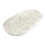 Plush Area Rug Oval White 8 ft x 12 ft 4