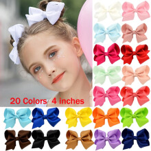 Pinzas para el cabello con lazos de cocodrilo multicolores de 10 cm (20 unidades)