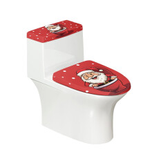 Ensemble de housse de siège de toilette Père Noël extensible