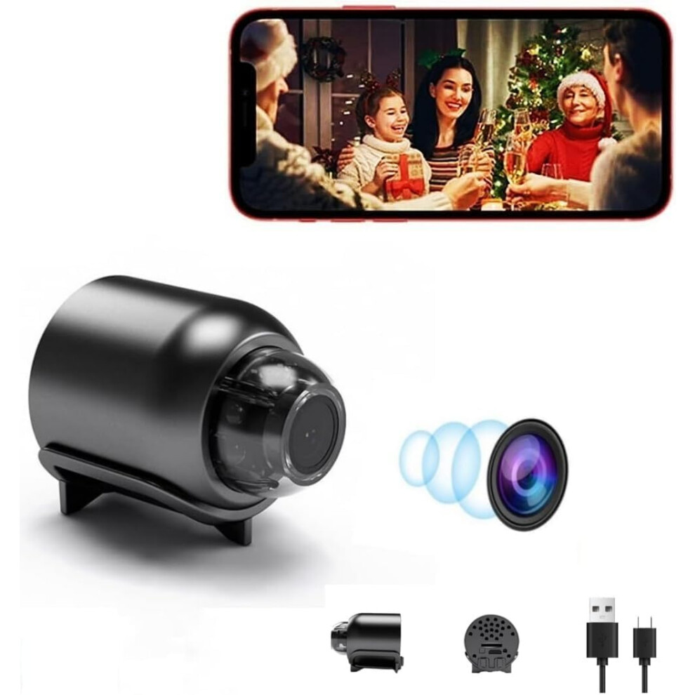 Covert Security Camera With Real-Time Monitoring And Wide Angle Lens, Night Vision Surveillance System With Motion Activation, 1080P Hd Hidden Camera 9071309141535