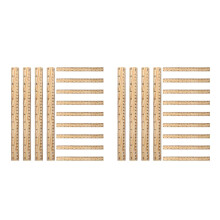 52Stk Holzlineal Bambus Maßstab Schneiderei DIY Farbe