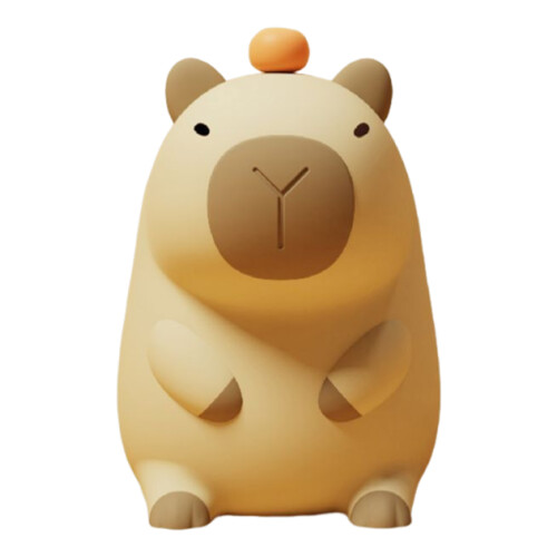Αξιολάτρευτο νυχτερινό φωτιστικό Capybara με φόρτιση USB, ρυθμιζόμενη φωτεινότητα,