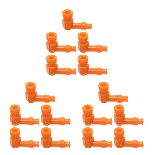 15Pcs Orange Rubber Plug Caps for High Temp Resistant