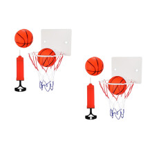 2Sets Wand-Basketballspiel Für Kinder, Bunt, Mit Saugnapf, Indoor-Set