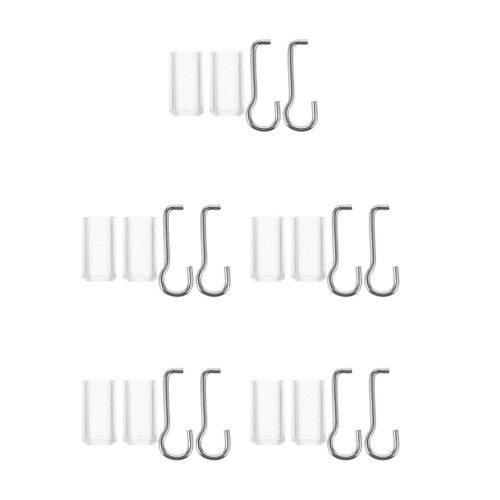 5Sets Lightweight Transparent Wand Hook Replacement for Mini Blinds