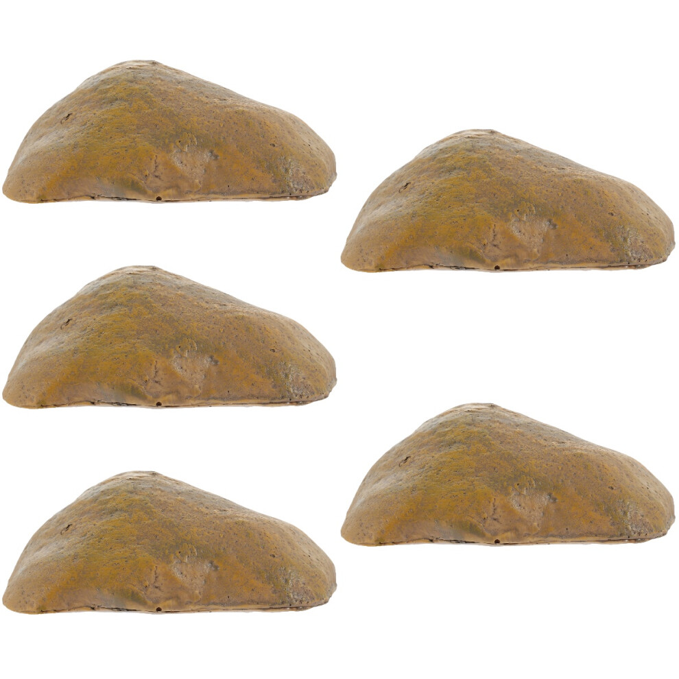5Pcs Brown Resin Fake Stone Key Storage Box Outdoor Key Hider 3711318814087