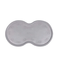 Dog Feeder Bowl Mat for Large Pets, Raised Cat Feeder Pad with Extra Thickness and Non-Slip Grip, Silicone Pet Cushion for Containing Messes in Busy