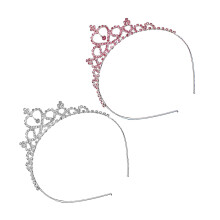 8Pcs Rhinestone Crown Headbands for Girls Assorted Colors Party Tiara