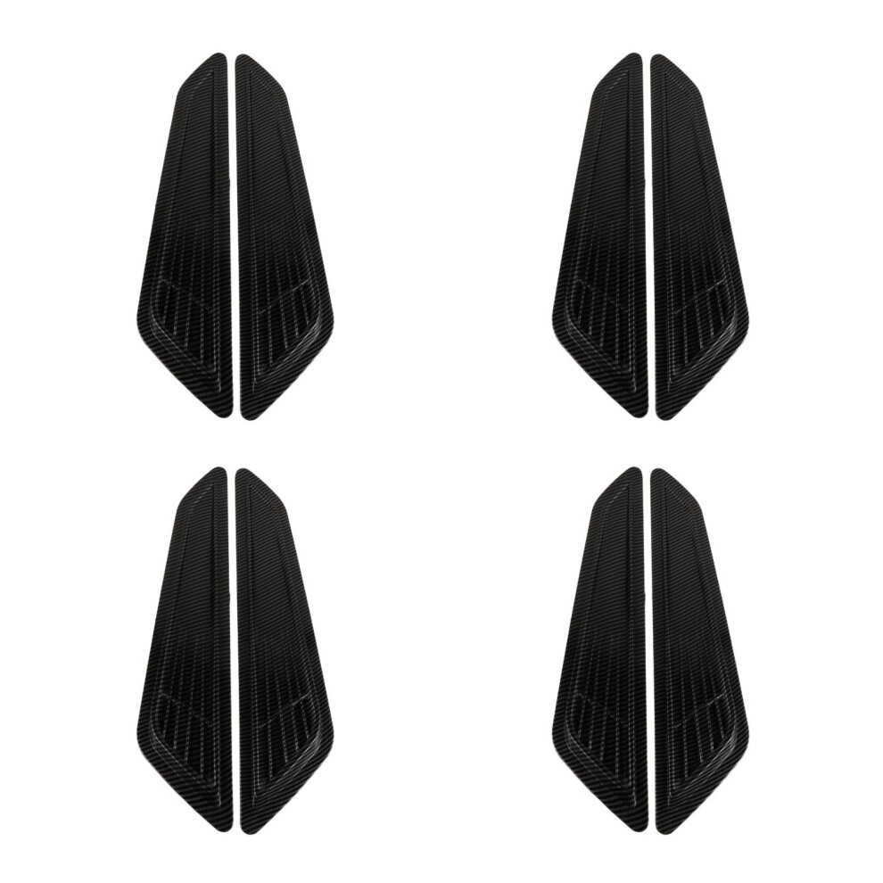 4Pairs Durable Abs Auto Hood Vent Cover For Car Grille Styling Black 3711318827223