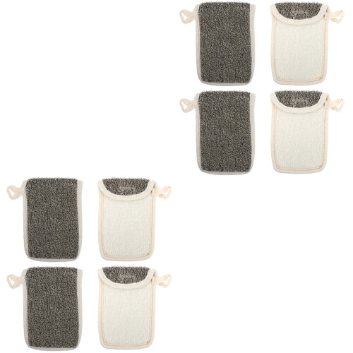8Pcs Linen Soap Net Durable Exfoliating Mesh Soap Pouch for Shower