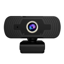 Webcam USB com microfone para PC, saída de 30 FPS e bom desempenho em baixa luminosidade, câmera de computador Full HD 1080P plug and play para