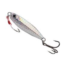 Fishing Jig Lure with Epoxy Resin Finish, Shatterproof Design Saltwater Bass Lure with Negative Buoyancy and Quick Sink Performance, Reflective