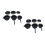 6Pcs Dollhouse Mini Kitchen Accessories Black Alloy Tiny Cooking Set 1