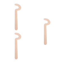 3Pcs Chocolate Wood Clay Tools Pottery Throwing Rim Shapers