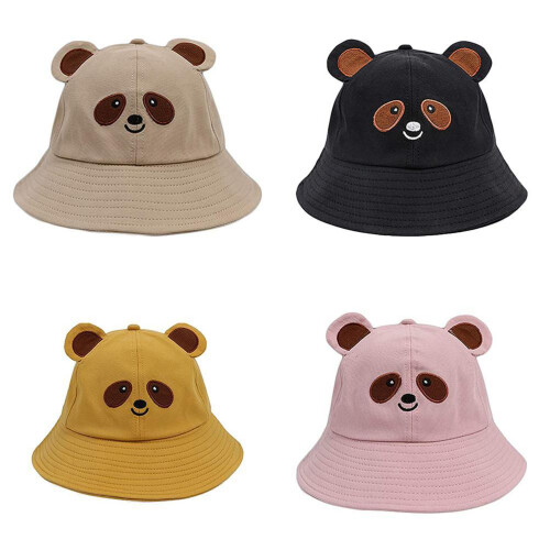 Panda-Sonnenhut, Polyester, breite Krempe