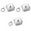 3Pcs Silver Clothes Hanging Rope Lightweight for Daily Use 1