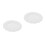 2Pcs Ceramic White Round Serving Platters Decorative Snack Cake Plates 1