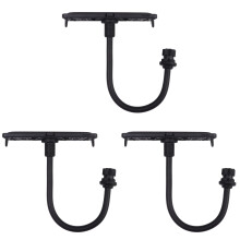 3Pcs Black Adjustable Fish Finder Holders for Boat Kayak Navigation