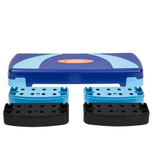 Aerobic-Stepp-Plattform, blau, höhenverstellbar