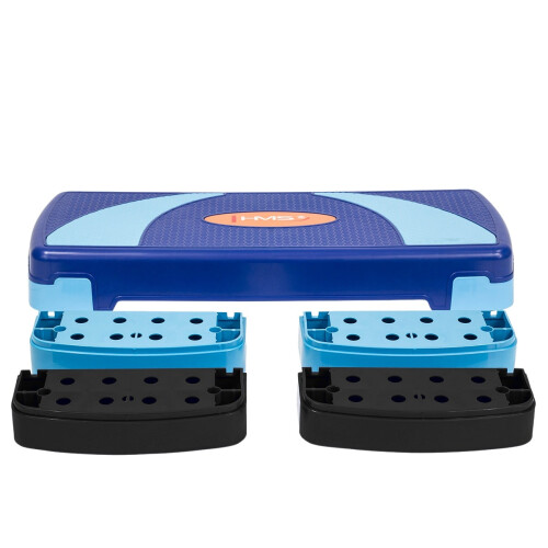 Aerobic-Stepp-Plattform, blau, höhenverstellbar