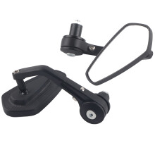 Motorfiets achteruitkijkspiegel, stuureindspiegel, duurzame, waterdichte en schokbestendige achteruitkijkspiegel van aluminiumlegering voor 7/8 inch