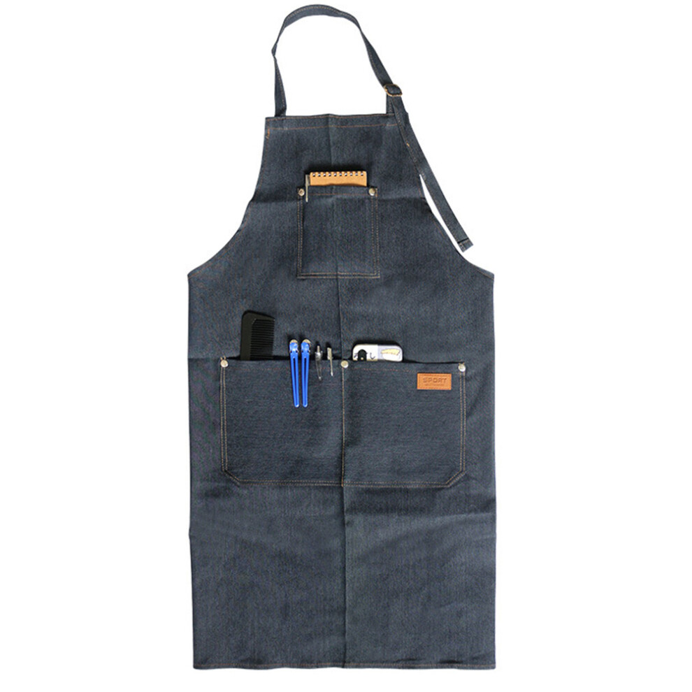 Durable Work Apron With Pockets For Salon Cooking 1Pc 3711318826325