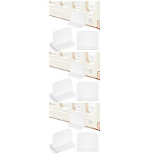24Stk Weißer Laufstall Stabilisator Klebepad Robuste Kunststoff Basis