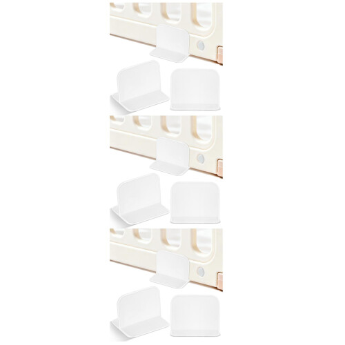 24Stk Weißer Laufstall Stabilisator Klebepad Robuste Kunststoff Basis