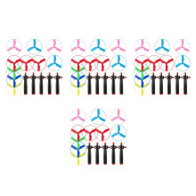 4Sets Plastic Pull String Flying Disc Toy Kids Outdoor Fun