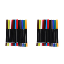 24Stk Wasserfester Holz Eyebrow Und Eyeliner Pencil Bunt Für