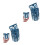 8Pcs Blue Plastic Wall Planter Basket with Hooks for Outdoor Use 1