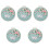 5Sets Assorted Color Embroidery Thread Kit DIY Craft with Hoop 1