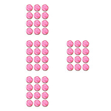 48Pcs Smokeless Pink Floating Rose Flower Candles for Romantic Party