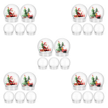 25Stk Plastik Schneekugel Bastelsets DIY Für Und Kinderspaß