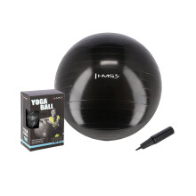 75 cm schwarzer Gymnastikball - platzsicher, rutschfeste Oberfläche