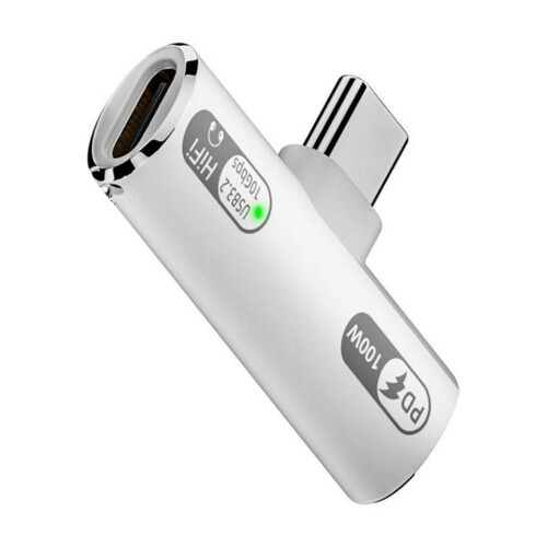 Προσαρμογέας USB C σε ακουστικά 2 σε 1, υποστήριξη ήχου και φόρτισης, διπλή γρήγορη 2