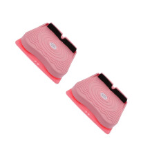 2Pcs Pink Foot Calf Foldable ABS Slant Board Exercise Device