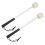 2pcs Portable Percussion Mallets - Metal & Felt, White, Compact, Light Weight 2