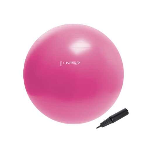 55 cm růžový gymnastický míč - proti prasknutí, protiskluzový