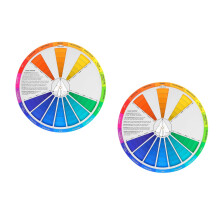 2Stk Color Wheel Farblernrad Für Zeichnen, , Mehrfarbig