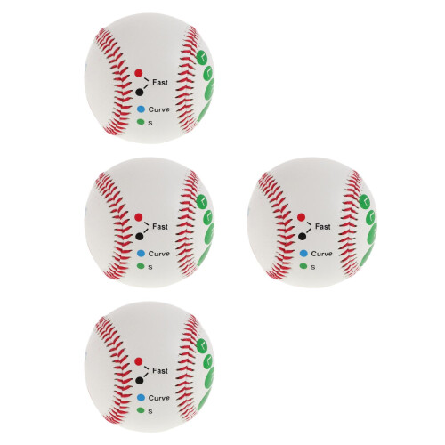 4Pcs Soft PU Baseballs for Safe Batting Practice Kids Training